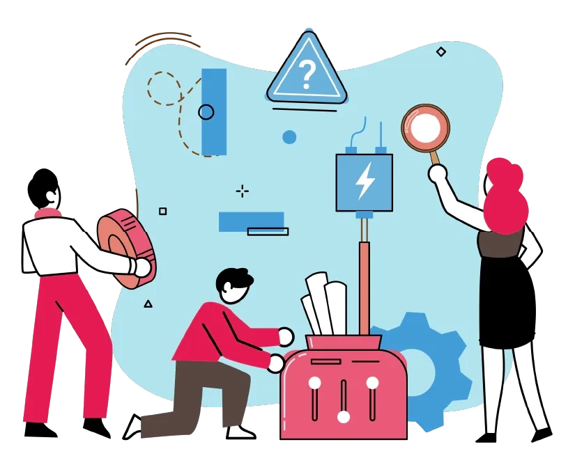 アイディアを構想するイラスト